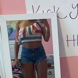 American Eagle Outfitters One Sleeve Top